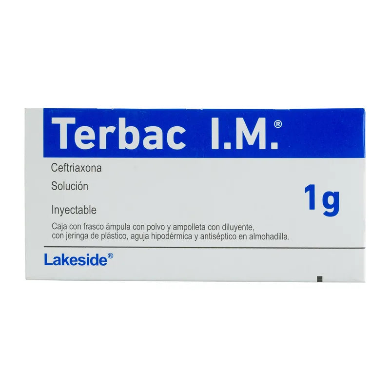TERBAC IM SOL INYECTABLE 1 G (***)