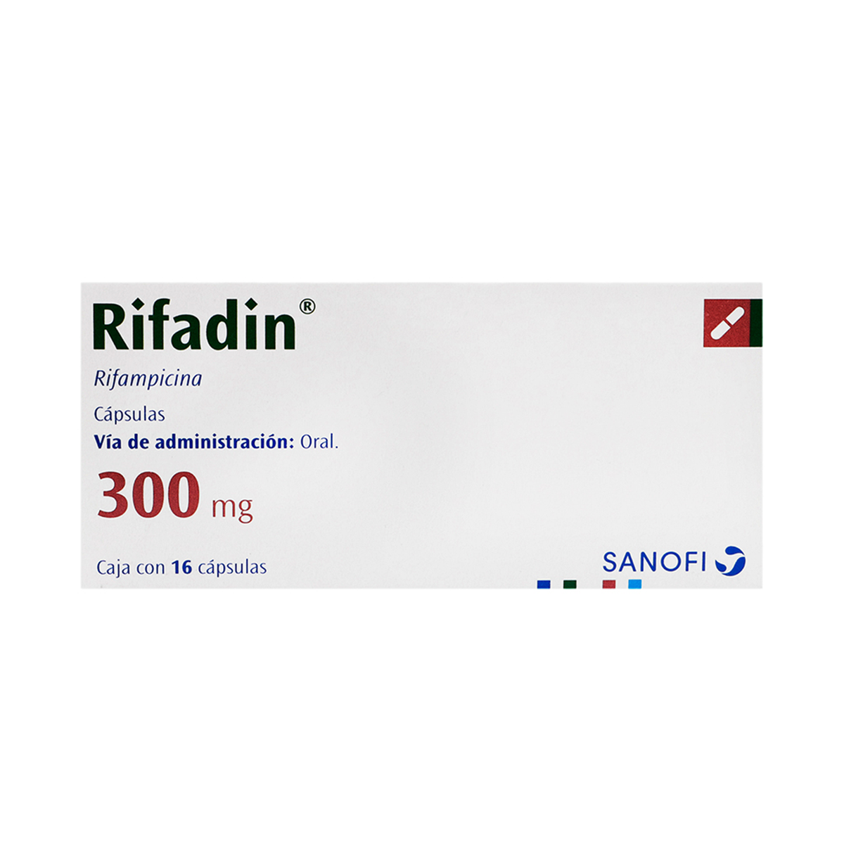 RIFADIN 300MG(E) CON 16 CAPSULAS (***
