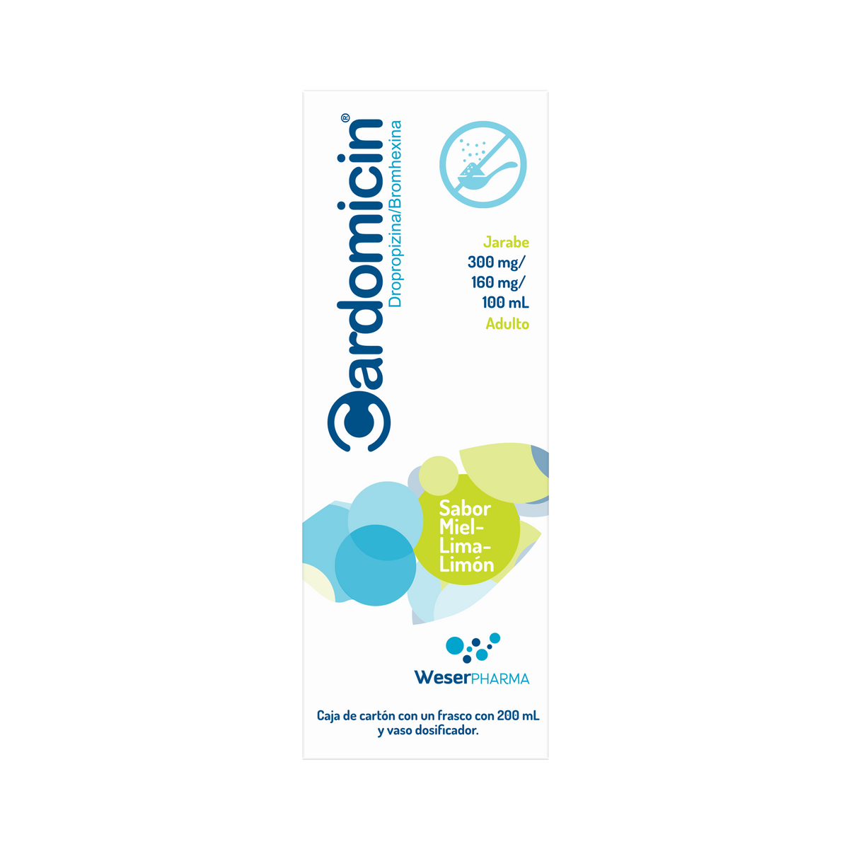 CARDOMICIN ADULTO 300MG/160MG/100ML (