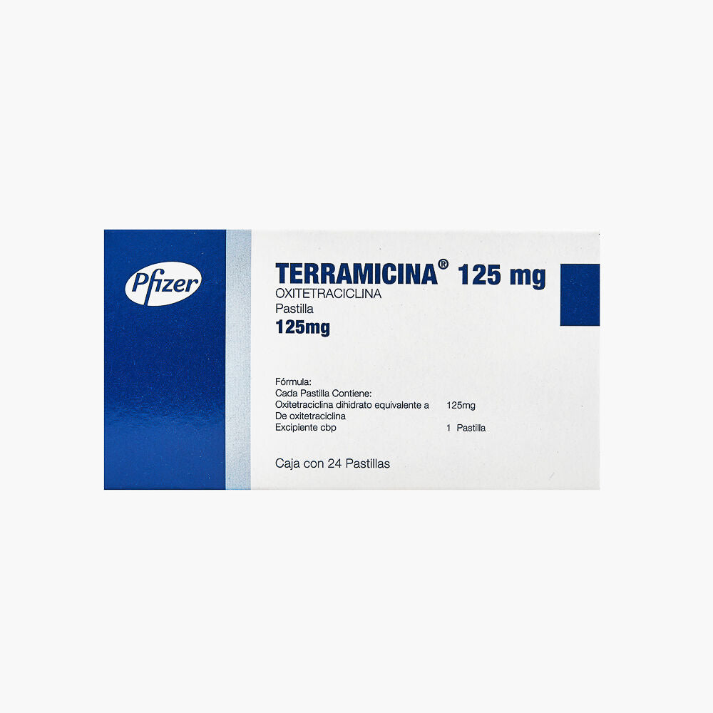 TERRAMICINA 125 MG CON 24 PASTILL (**