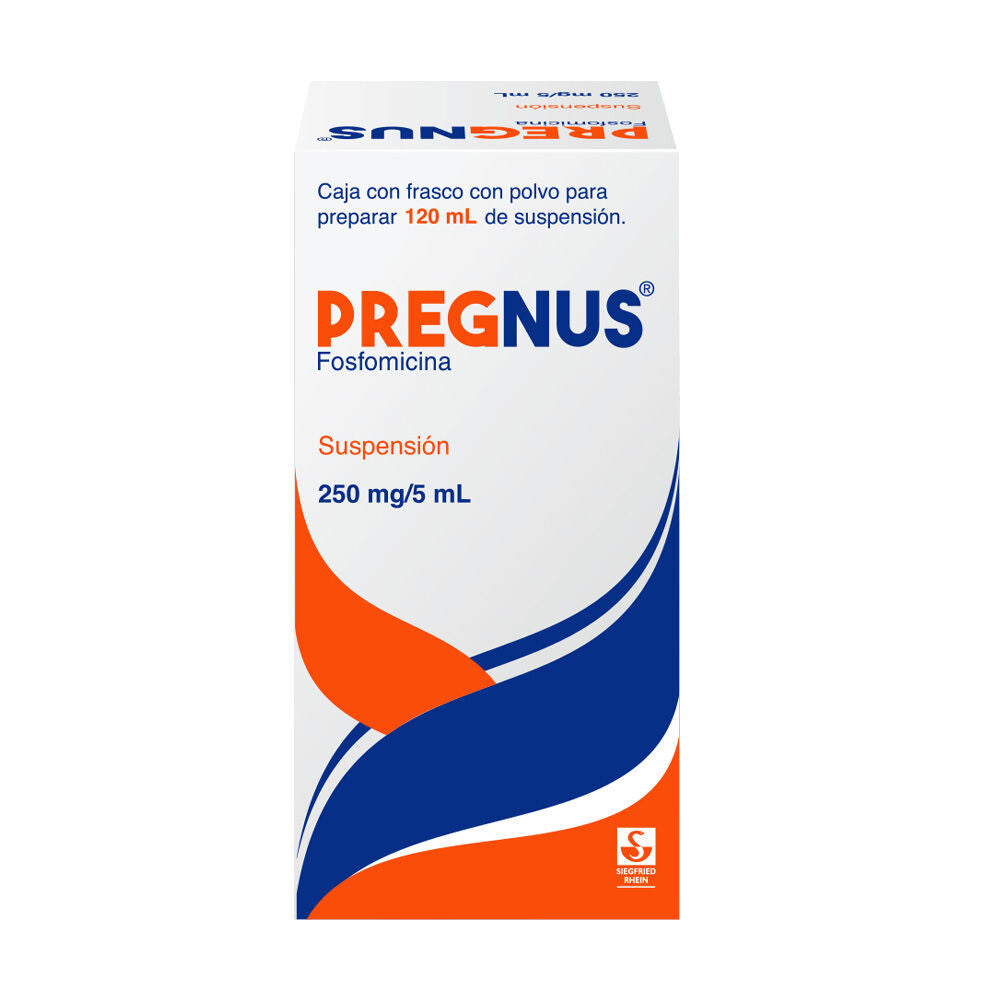 PREGNUS 250 MG / 5 ML SUSP CON 120 ML
