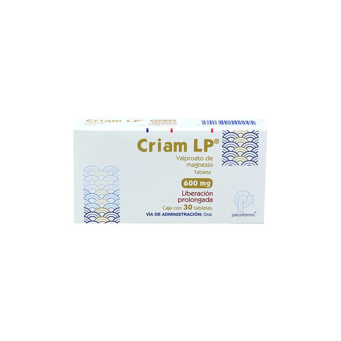 CRIAM 600MG CON 30 TABLETAS