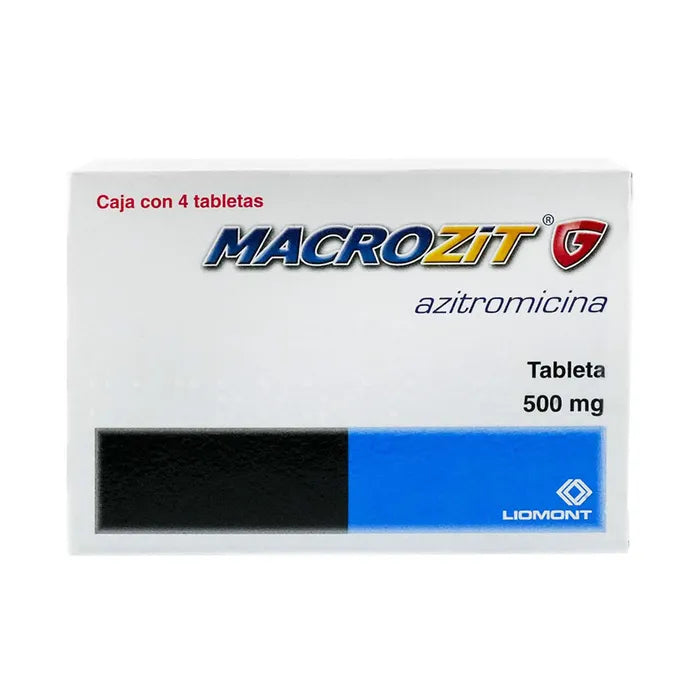 MACROZIT 500MG CON 4 TABLETAS