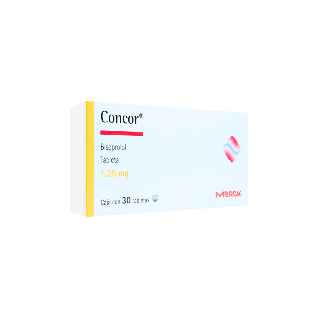 CONCOR 1.25 MG CON 30 GRAGEAS (***)