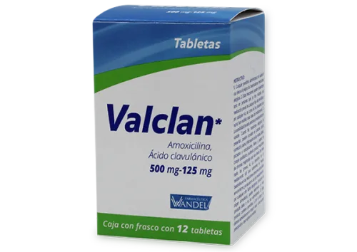 VALCLAN 500 / 125 MG CON 12 TABLETAS