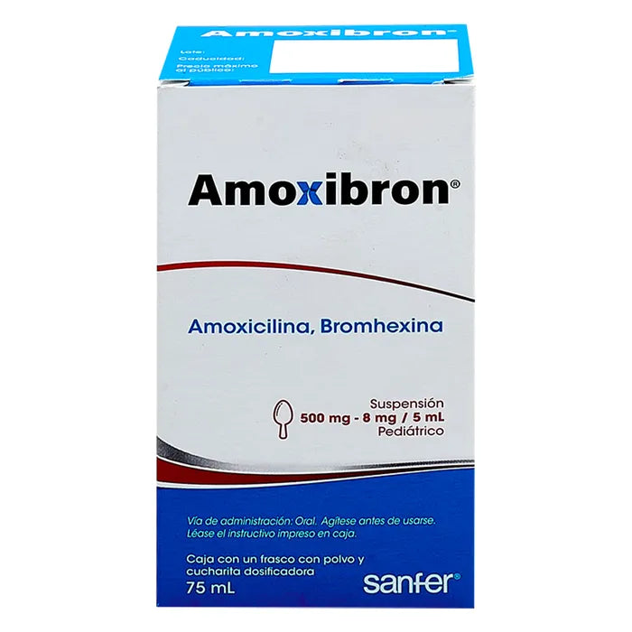 AMOXIBRON PED 500/8 MG/ ML SUSP 75 ML