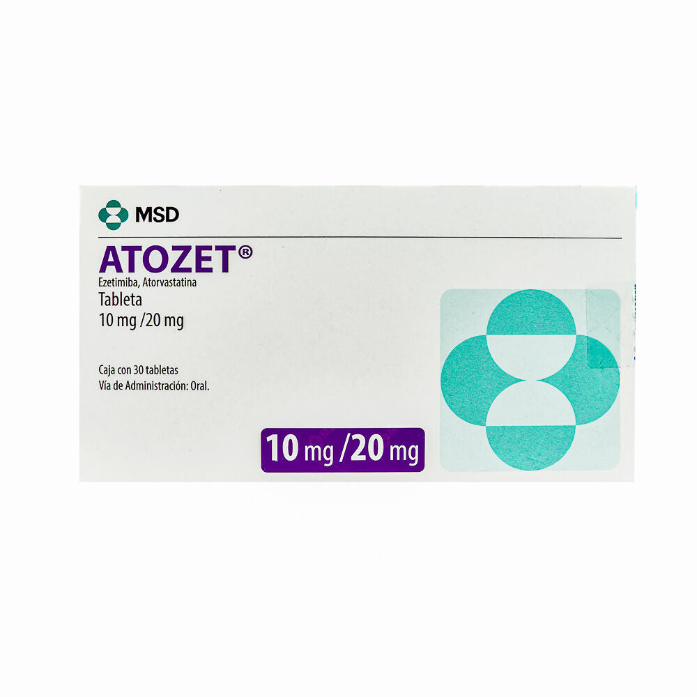 ATOZET 10 / 20MG CON 30 TABLETAS