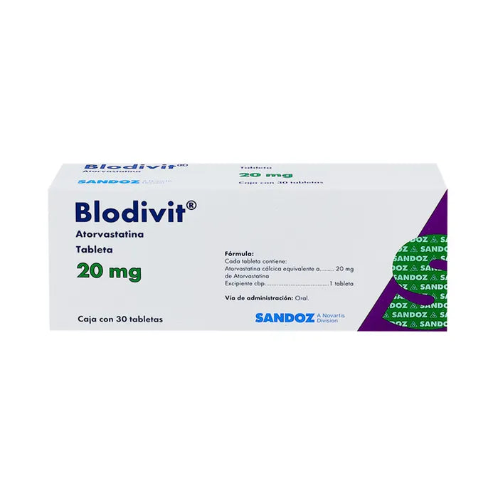BLODIVIT 20 MG CON 30 TABLETAS