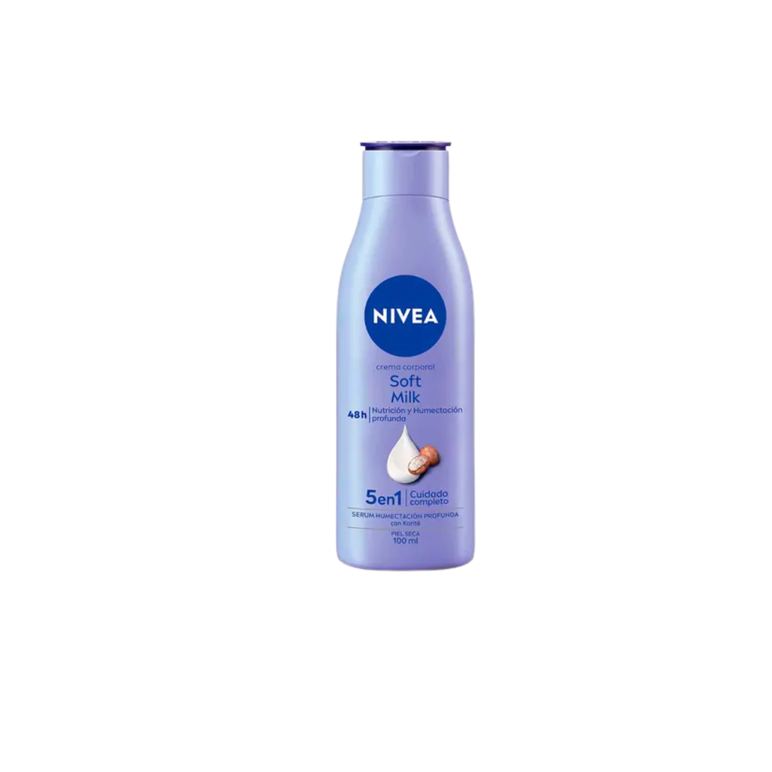 NIVEA CREMA SOFT MILK PIEL SECA 100 ML | Código de barras 7501054549819