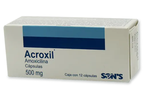 ACROXIL 500 MG C 12 CAPSULAS (***)