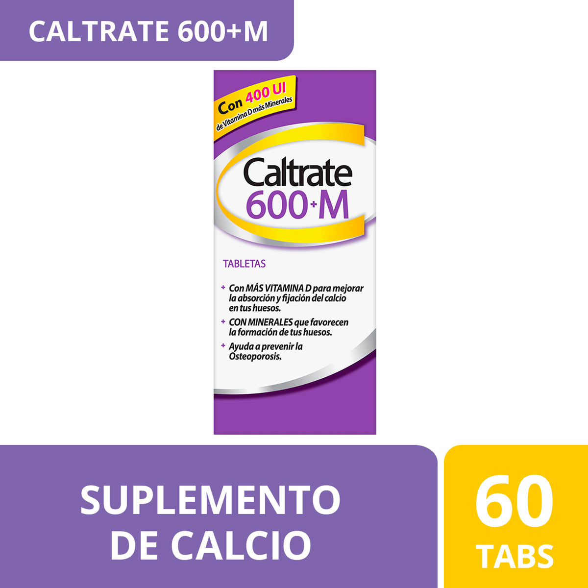 CALTRATE 600+M CON 60 TABS (***)