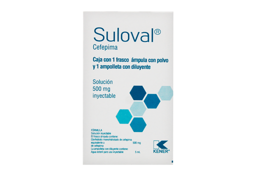 SULOVAL CEFEPIMA 1G INYECT 1 AMP