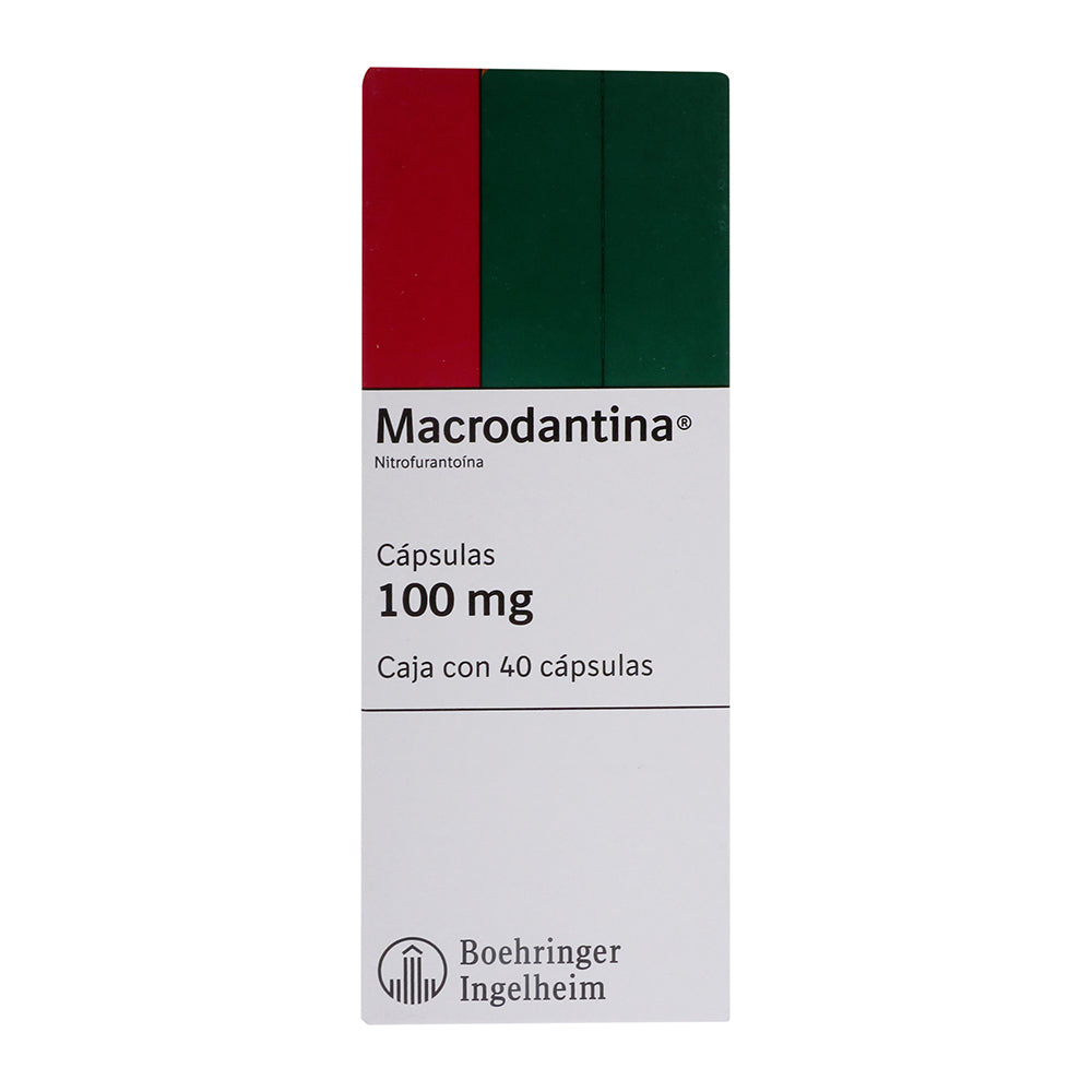 MACRODANTINA 100 MG 40 CAPSULAS (***)
