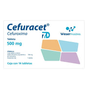 CEFURACET 7D 500 MG CON 14 TABLETAS (