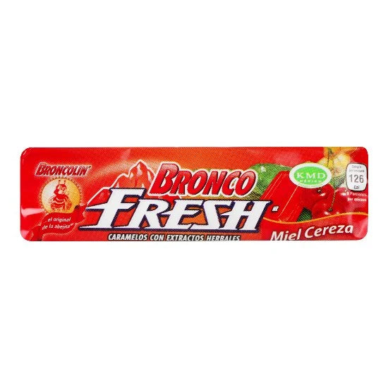BRONCO CARAMELOS MIEL CEREZA PASTILLAS