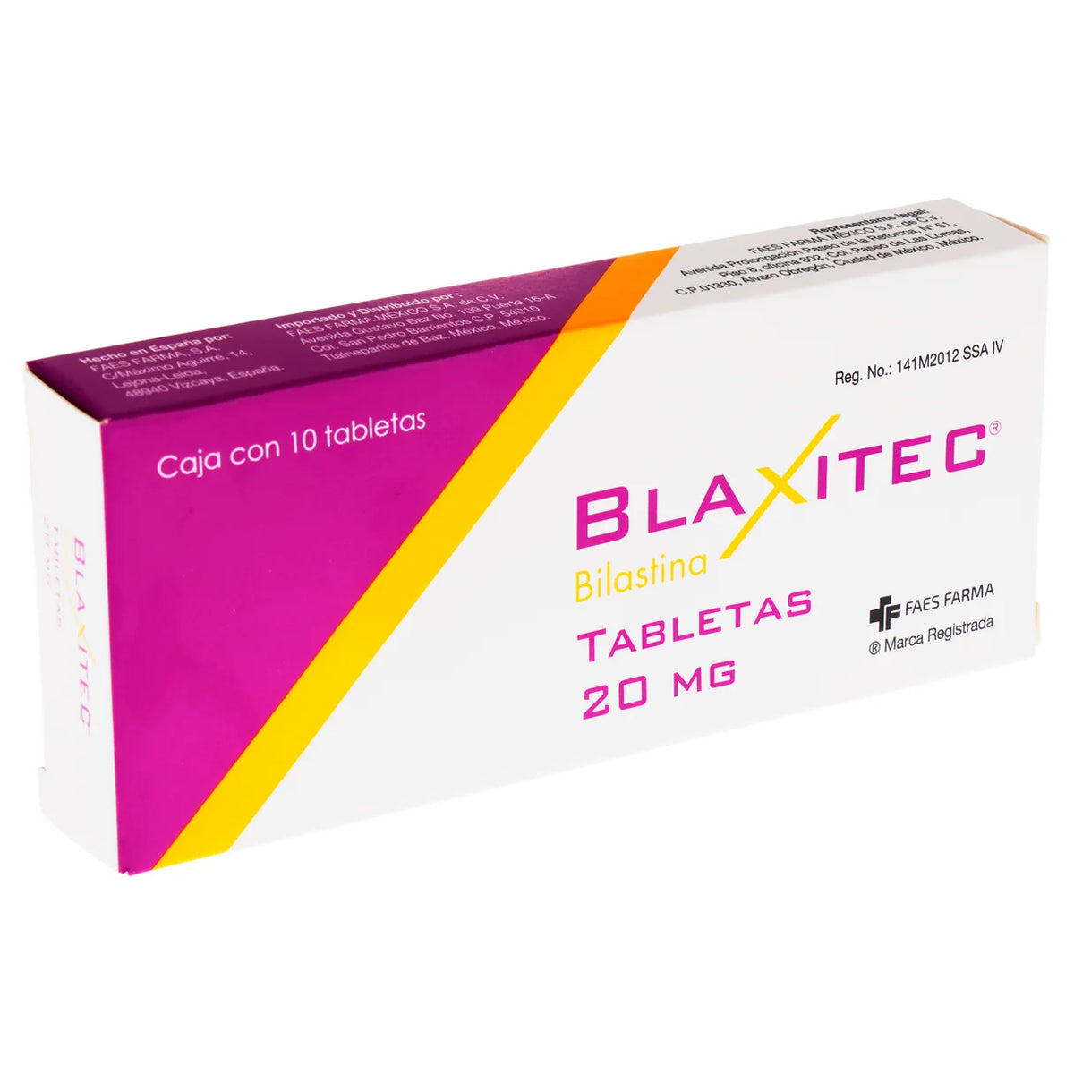 BLAXITEC 20 MG CON 10 TABLETAS (***)