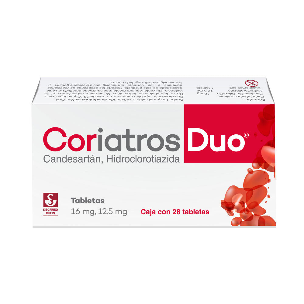 CORIATROS-DUO 16 / 12.5 MG C 28 TABLETAS