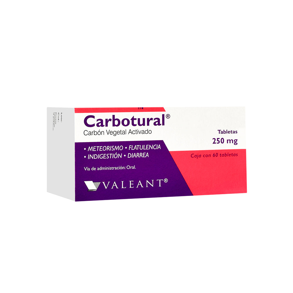 CARBOTURAL 250MG CON 60 TABLETAS