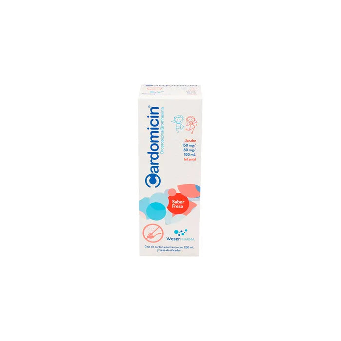 CARDOMICIN 150 / 80 MG INF FRESA 200 ML