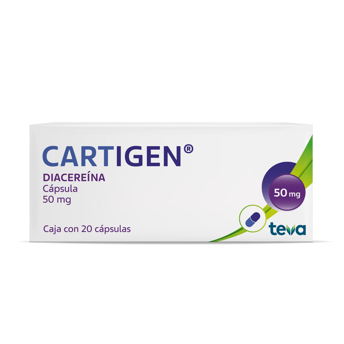 CARTIGEN 50 MG CON 20 CAPSULAS (***)