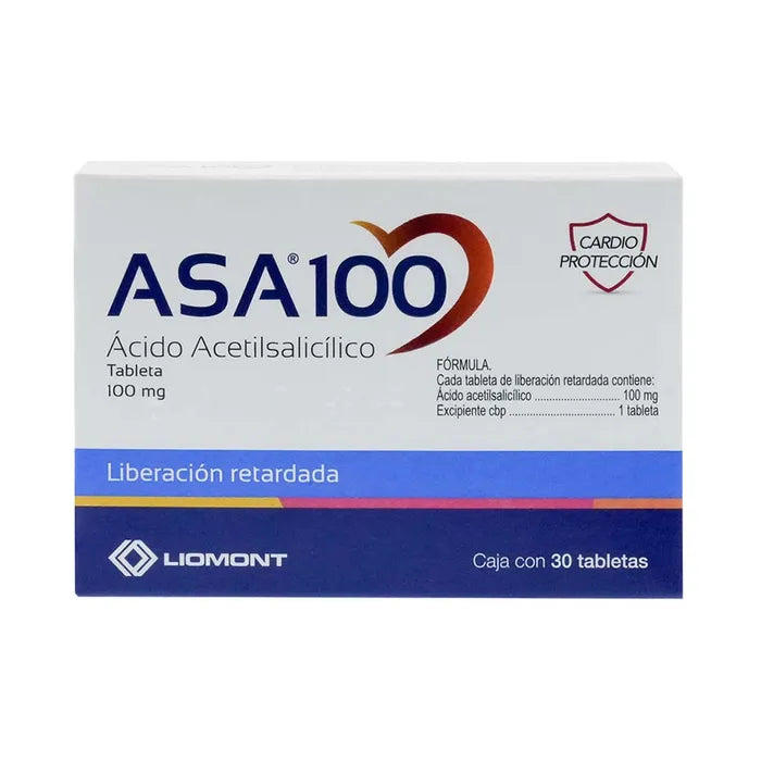 ASA 100 CON 30 TABLETAS (***)