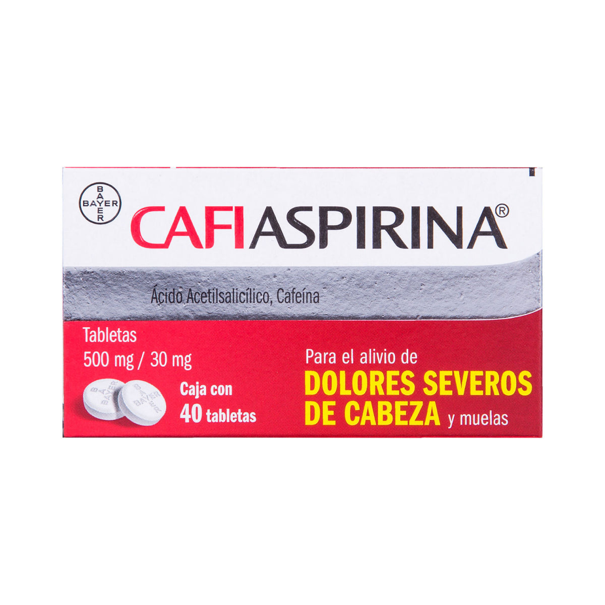CAFIASPIRINA CON 40 TABLETAS (***)