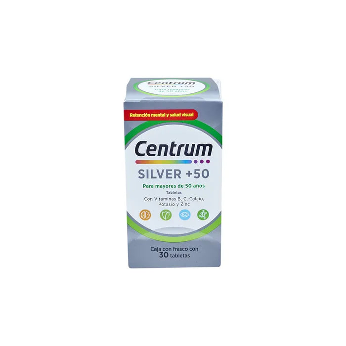 CENTRUM SILVER +50 CON 30 TABLETAS (*