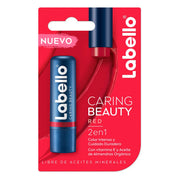 LABELLO CARING BEAUTY RED 2 EN 1 4.8 G