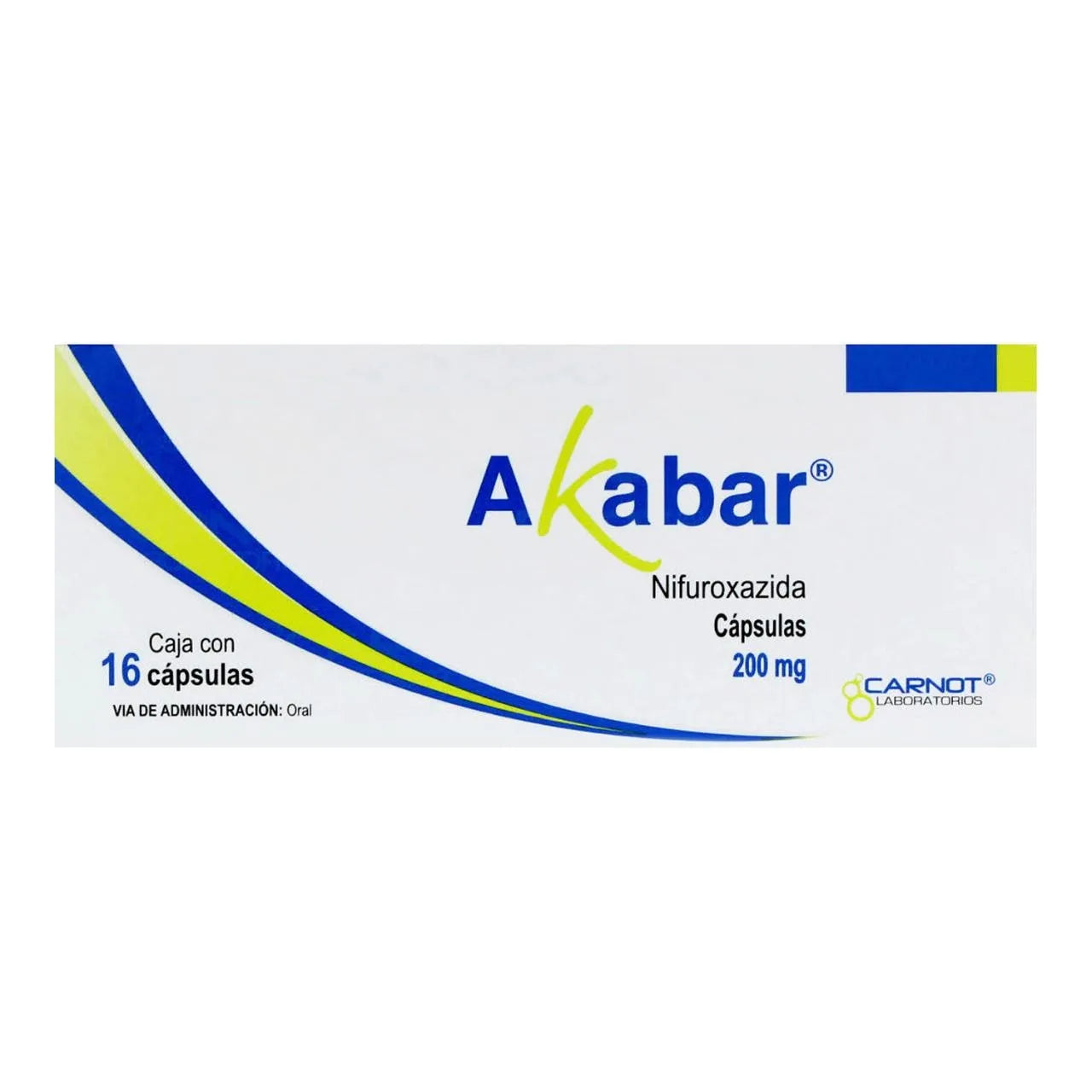 AKABAR 200 MG CON 16 CAPSULAS