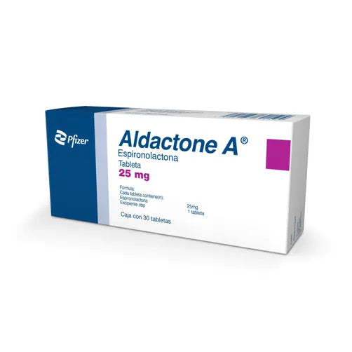 ALDACTONE A 25 MG CON 30 TABLETAS