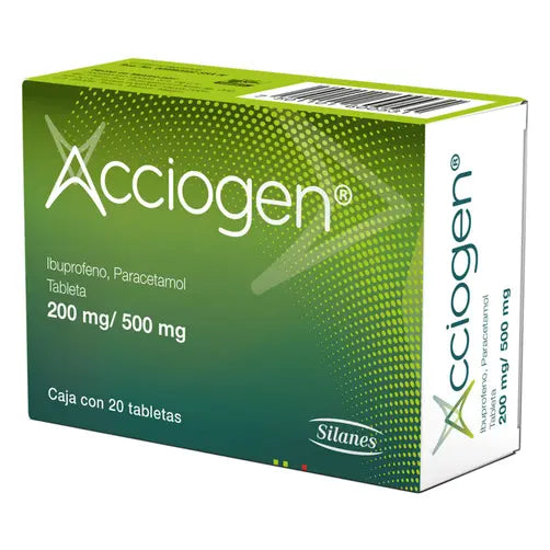 ACCIOGEN 250 MG / 500 MG CON 20 TABLETAS