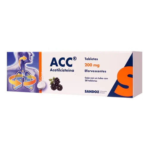 ACC EFERVESCENTE 200 MG 20 TABLETAS