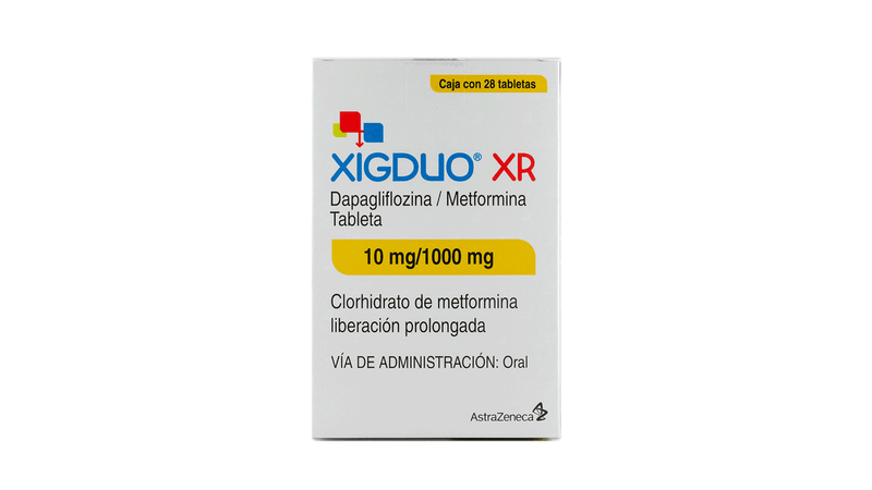 XIGDUO XR 10/ 1000 MG CON 28 TABLETAS