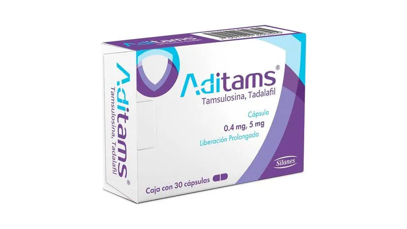 ADITAMS 0.4 MG / 5 MG CON 30 CAPSULAS