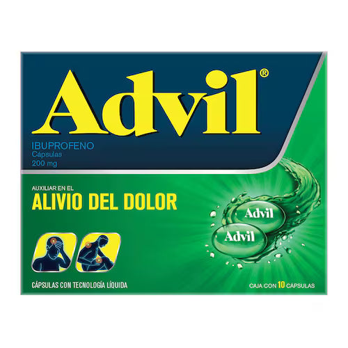 ADVIL 200 MG CON 10 CAPSULAS