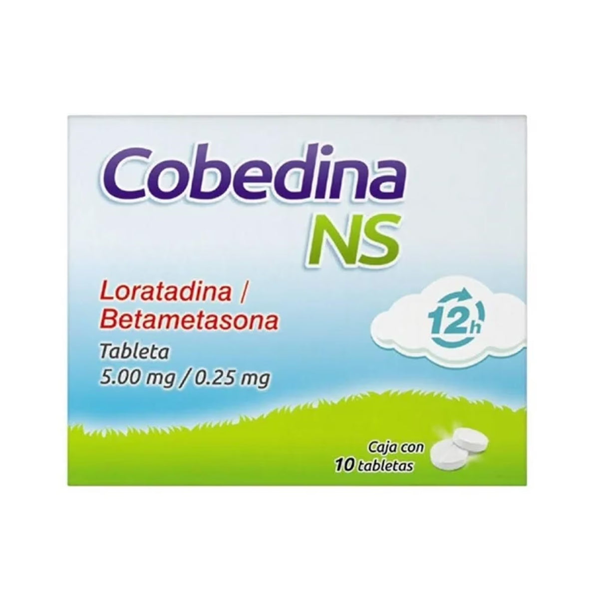 COBEDINA NS 5 MG / 0.25 MG CON 10 TABLETAS