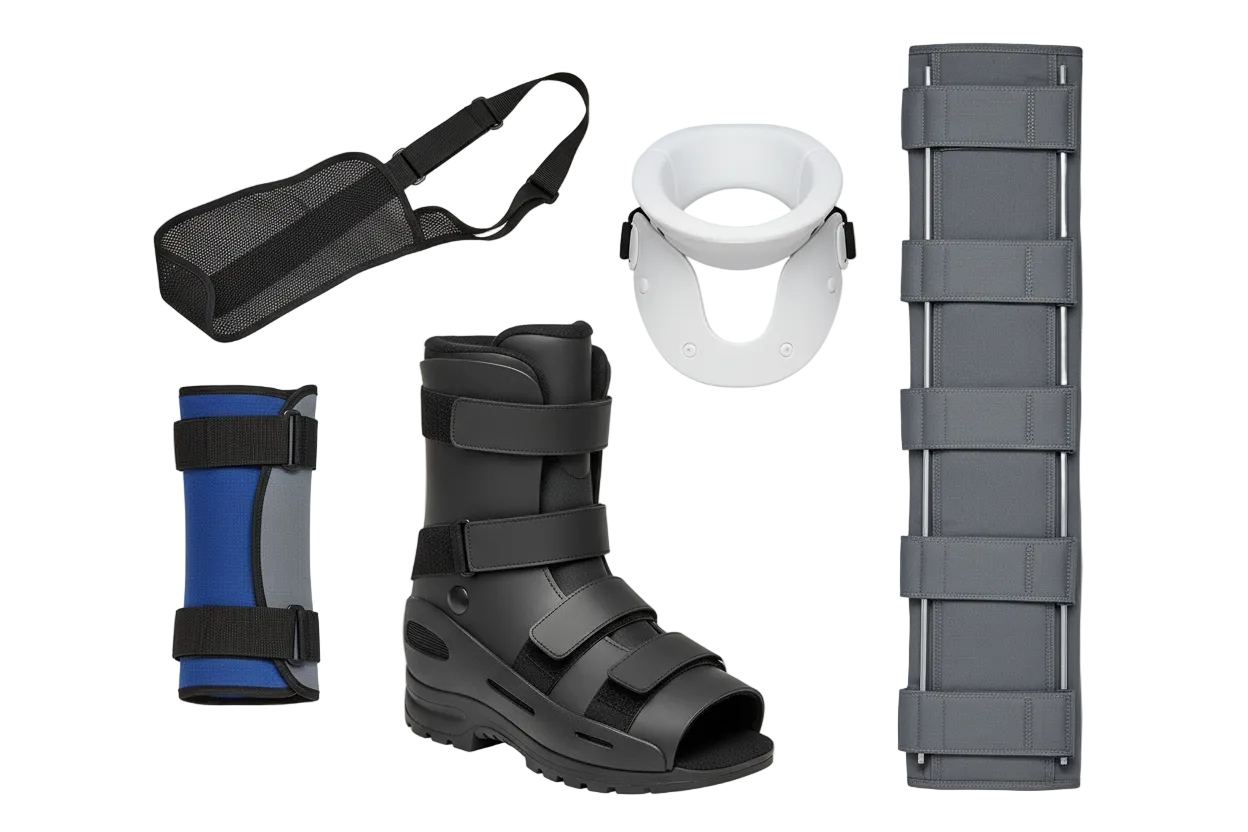 una bota walker sería abierta de la punta es para inmovilizar el pie sin usar yeso